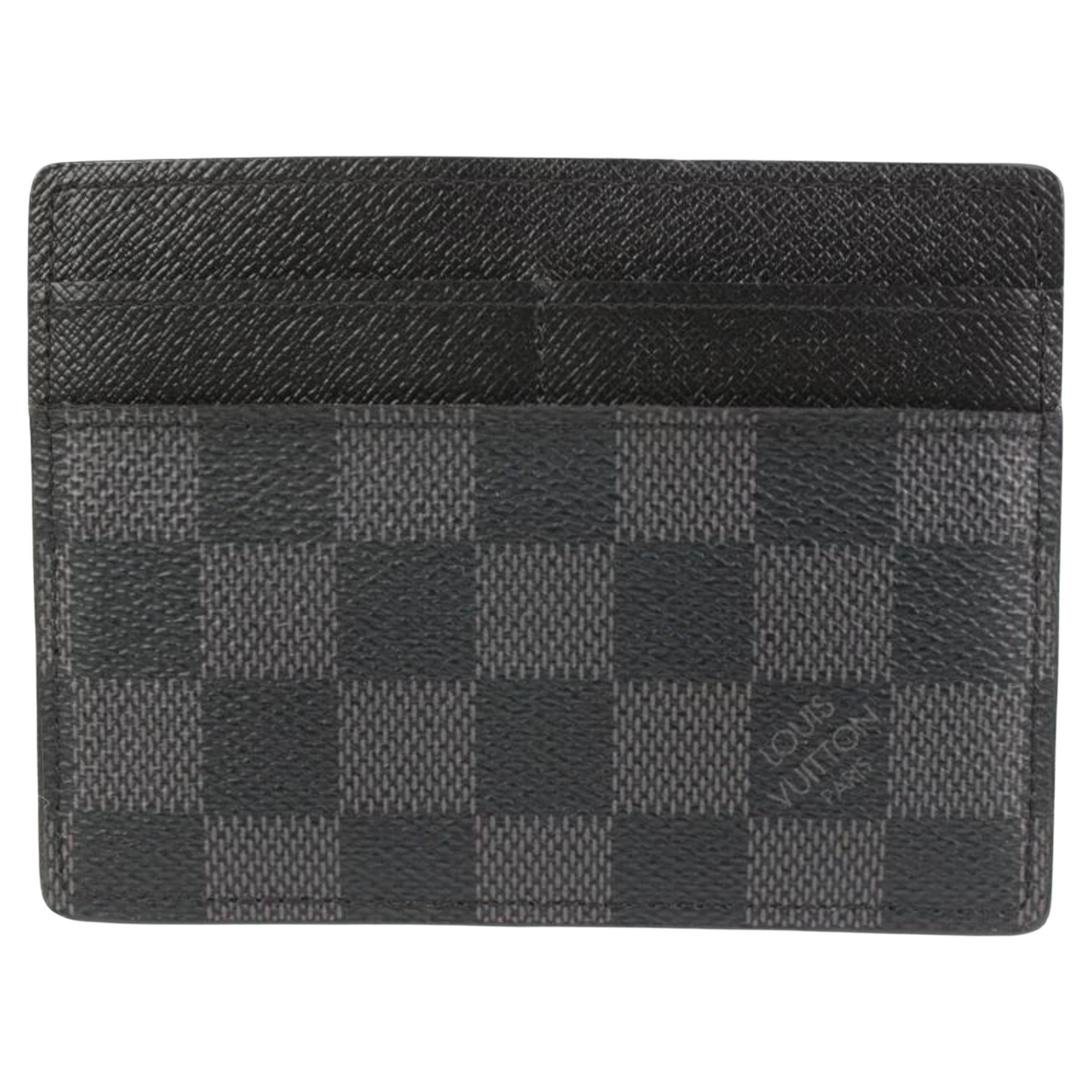 Ví Nam Louis Vuitton Pocket Organiser Card Holder Charcoal M81772  LUXITY